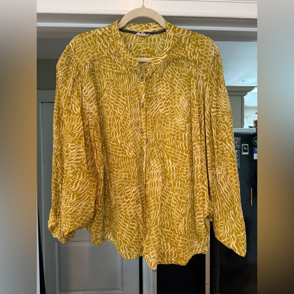 Pilcro Mustard Top